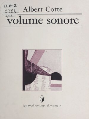 cover image of Volume sonore